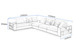 Load image into Gallery viewer, Contemporary-sofa-measurements
