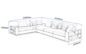 Contemporary-sofa-measurements