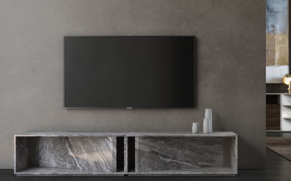 grey-marble-modern-Tv-cabinet-in-grey-interior