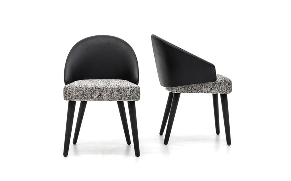 two- black-modern-leather-dining-chairs