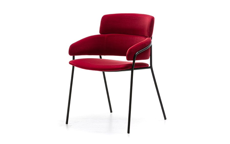 red-dining-chair