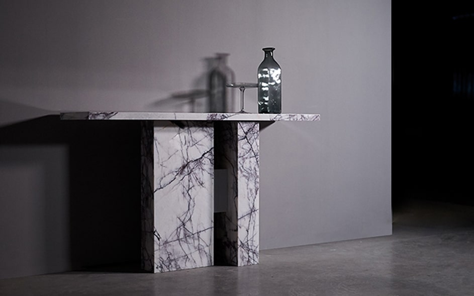 black-marble-console-table