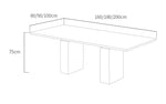 Load image into Gallery viewer, marble-white-dining-table-dimensions

