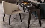 Load image into Gallery viewer, modern-leather-dinning-chair-at-table
