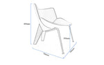 Load image into Gallery viewer, Armandi-Armchair-dimensions

