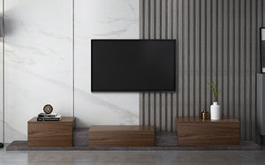 Marbe-and-wood-veneer-Tv-cabinet-on-floor
