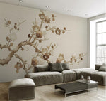 Load image into Gallery viewer, CUSTOM MURAL WALLPAPER CHINESE FLOWER
