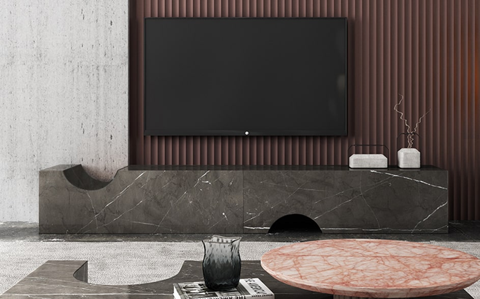 modern-marble-grey-Tv-table-in-modern-room