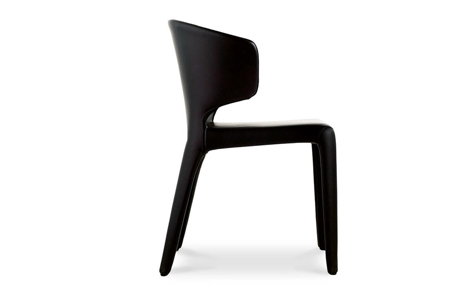 black-leather-dining-chair