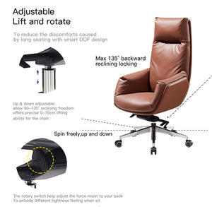 DELF LEATHER OFFICE CHAIR