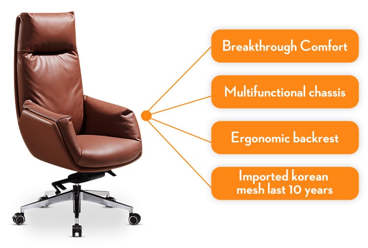DELF LEATHER OFFICE CHAIR