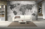 Load image into Gallery viewer, CUSTOM MURAL WALLPAPER CONCRETE MAP
