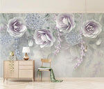 Load image into Gallery viewer, CUSTOM MURAL WALLPAPER RELIEF FLOWER
