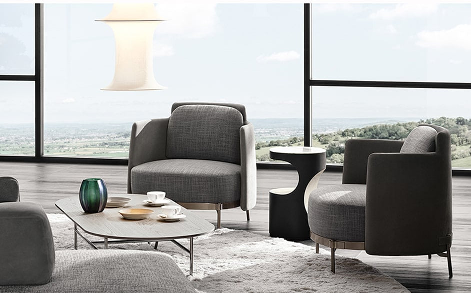 Minotti Tape Tape Armchair Minotti I Modern Furniture Miami