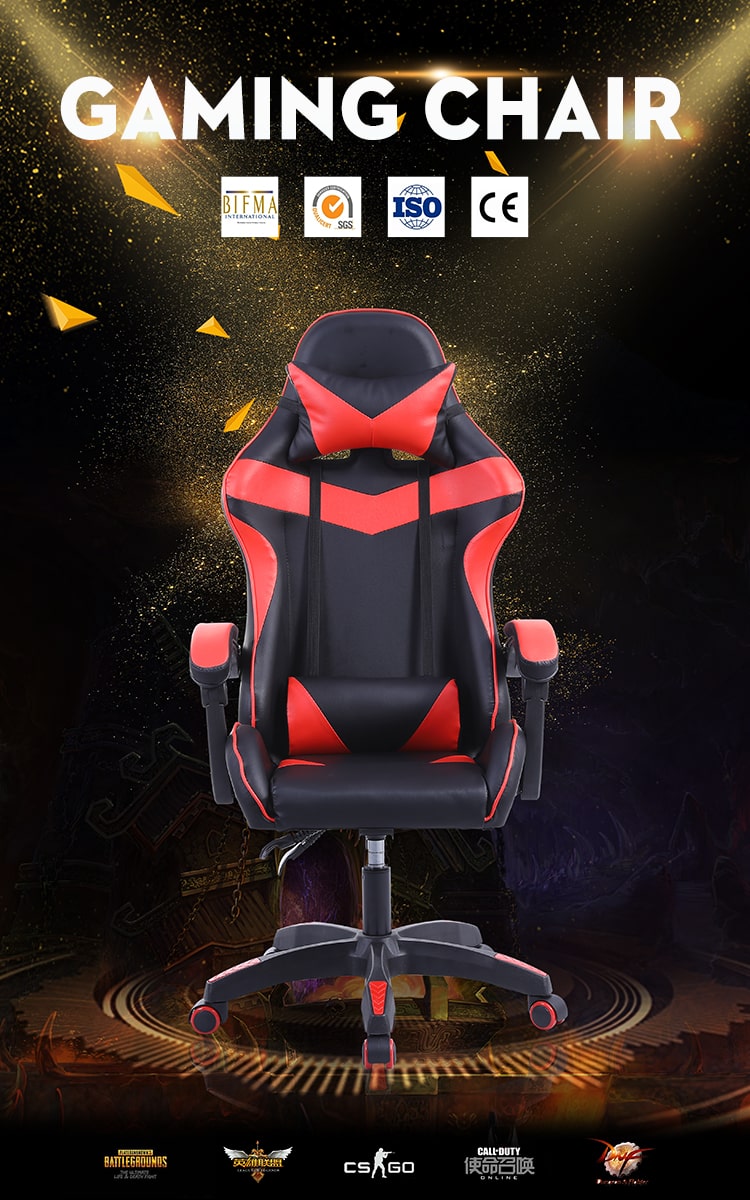Gaming chair black and red