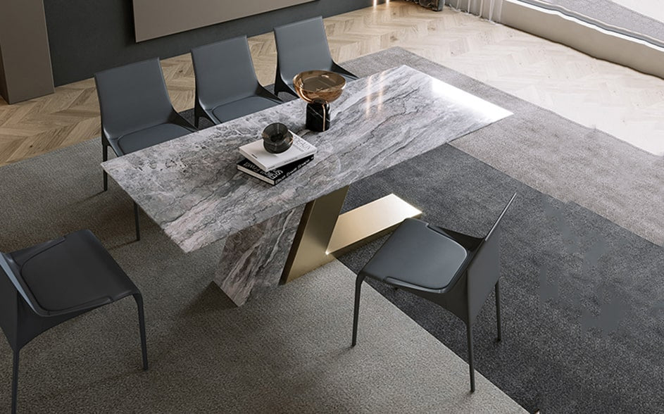 modern-marble-table-with-stainless-steel- base-in-interior