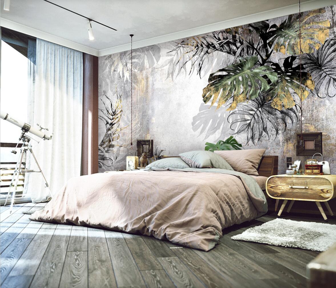 CUSTOM MURAL WALLPAPER TROPICAL RAINFOREST