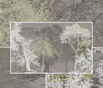 Load image into Gallery viewer, CUSTOM MURAL WALLPAPER TREES GREY
