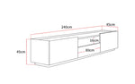 Load image into Gallery viewer, contemporary-TV-cabinet-with-marble-top-technical-drawing
