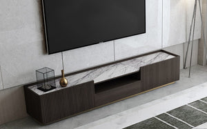contemporary-TV-cabinet-with-marble-top-and-Tv